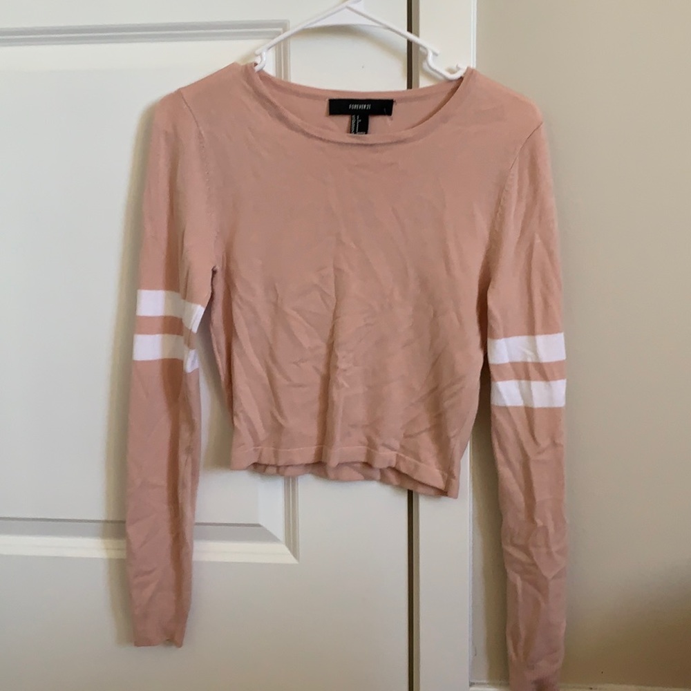 Peach Forever 21 Long sleeved top